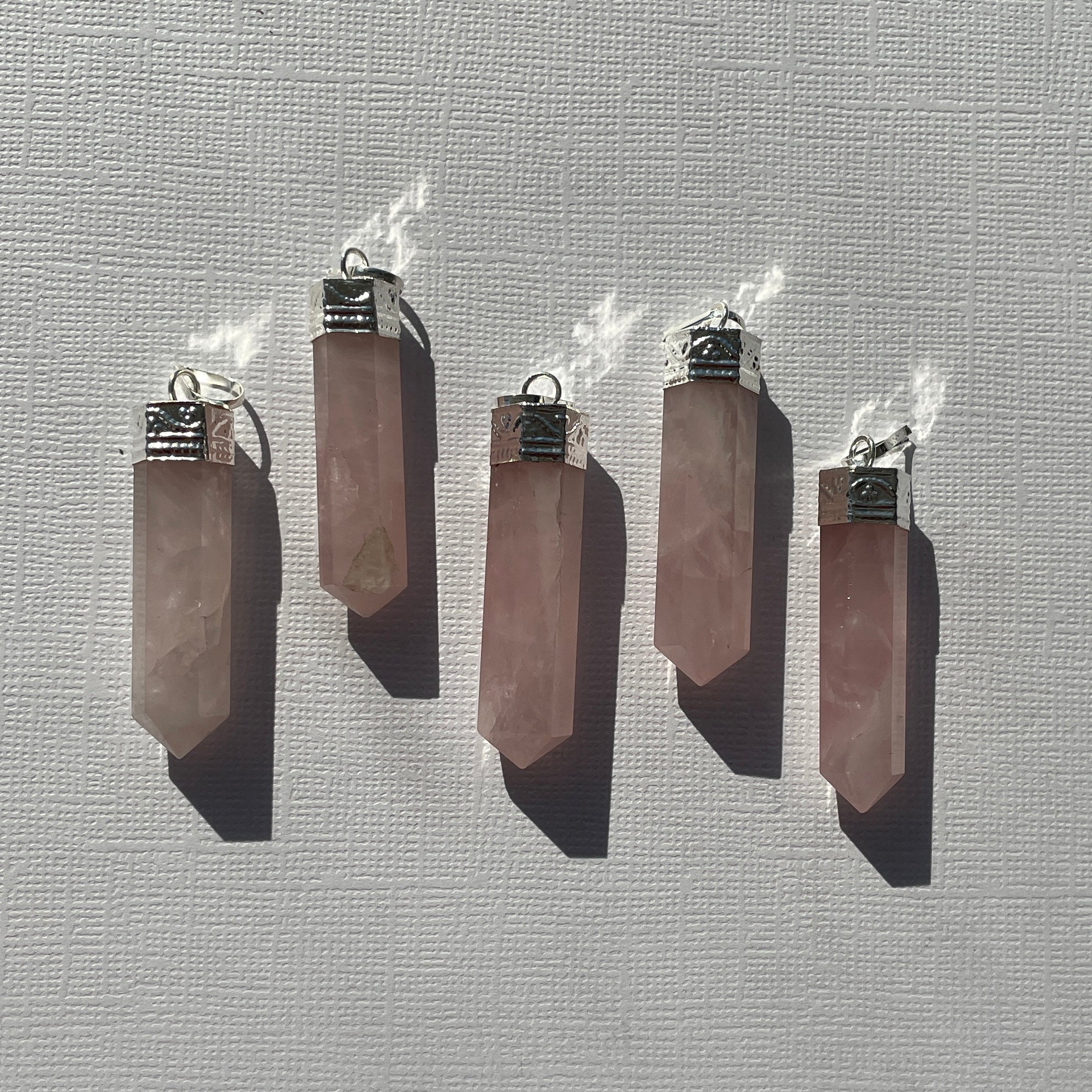 Rose Quartz - Cap Point Pendant Rose Quartz - Cap Point Pendant